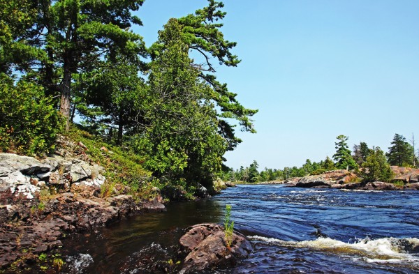 Rapids Lower French River IV by Deb Oppermann